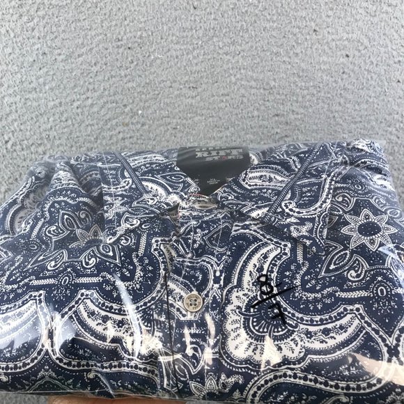 Rolling Stones Riff Stars Mens XL Shirt Button Front 100% Cotton All Over Print - Picture 11 of 11